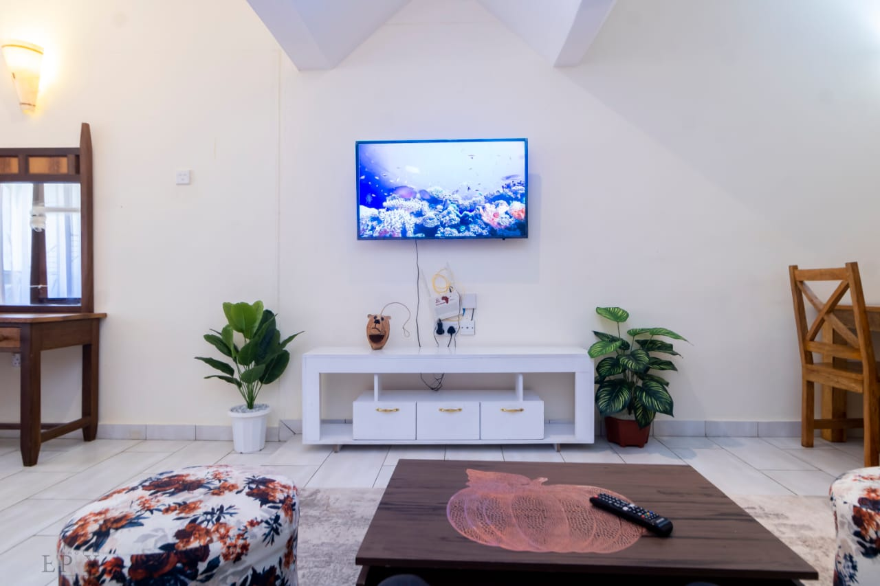 Bright living room in an AdetiEmpire studio apartment